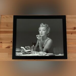 Marilyn Monroe picture. Black and white. 18”x 22”.